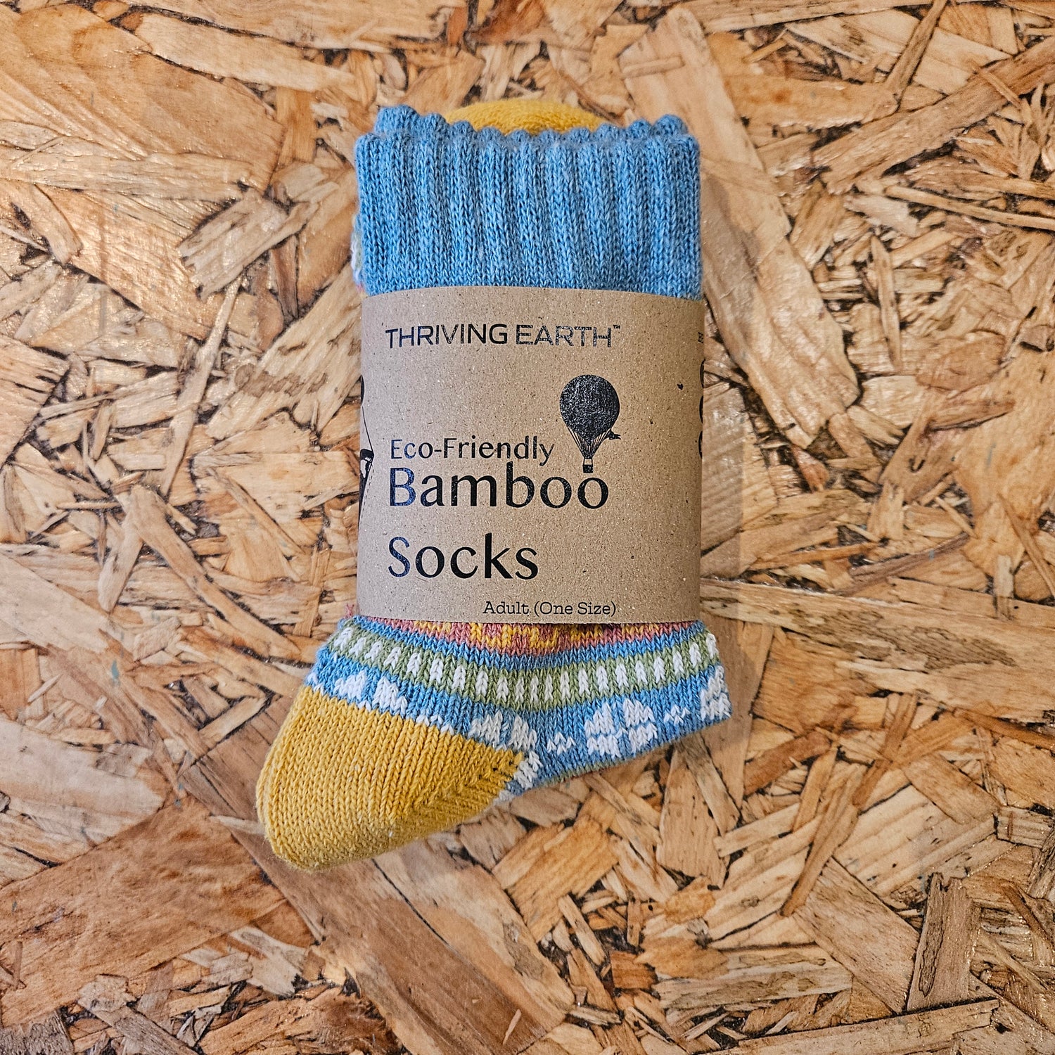 Bamboo Socks - Yellow & Blue