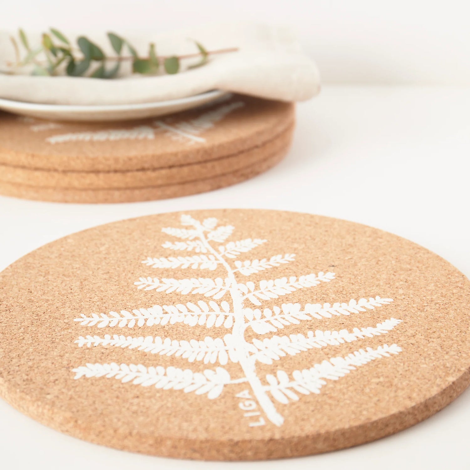 Cork Placemats - Fern