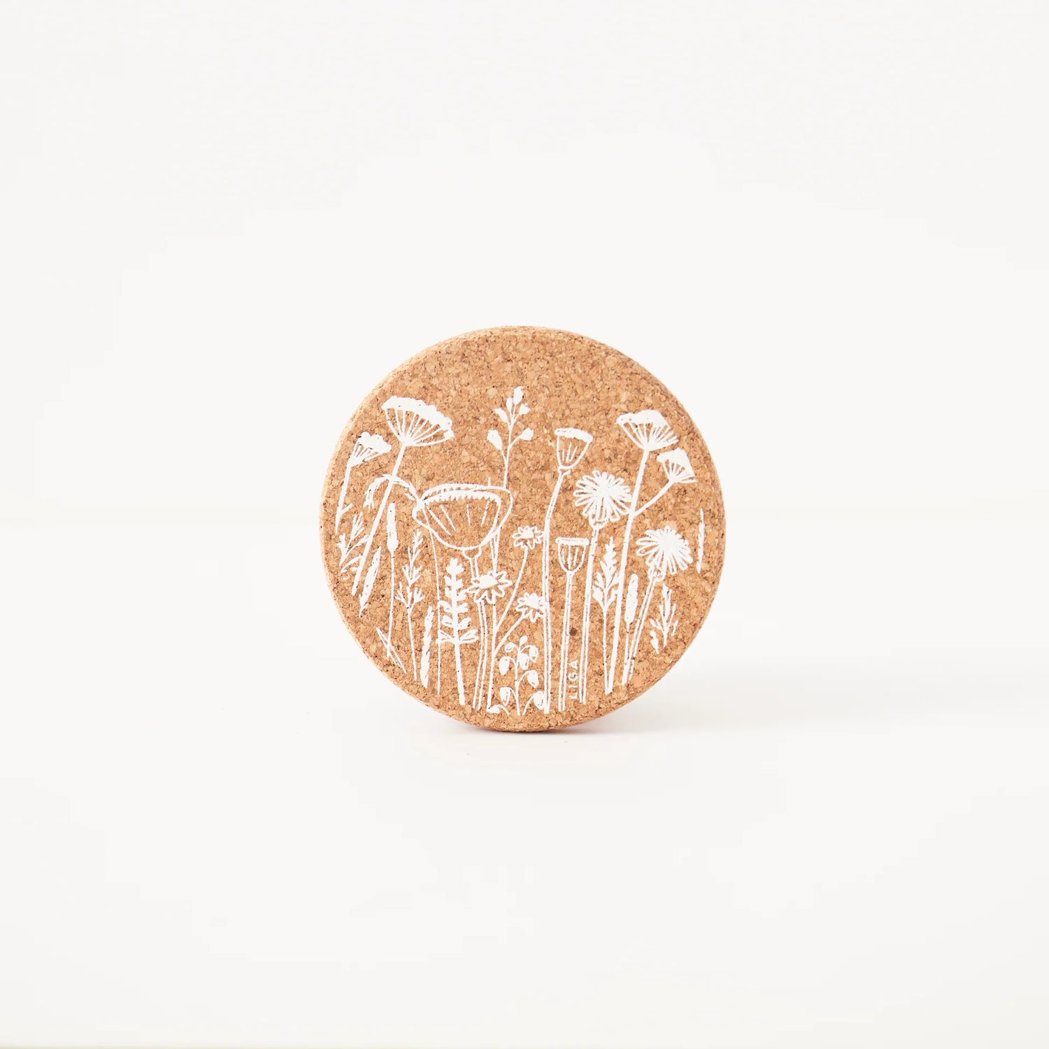 Cork Coaster - Flowers